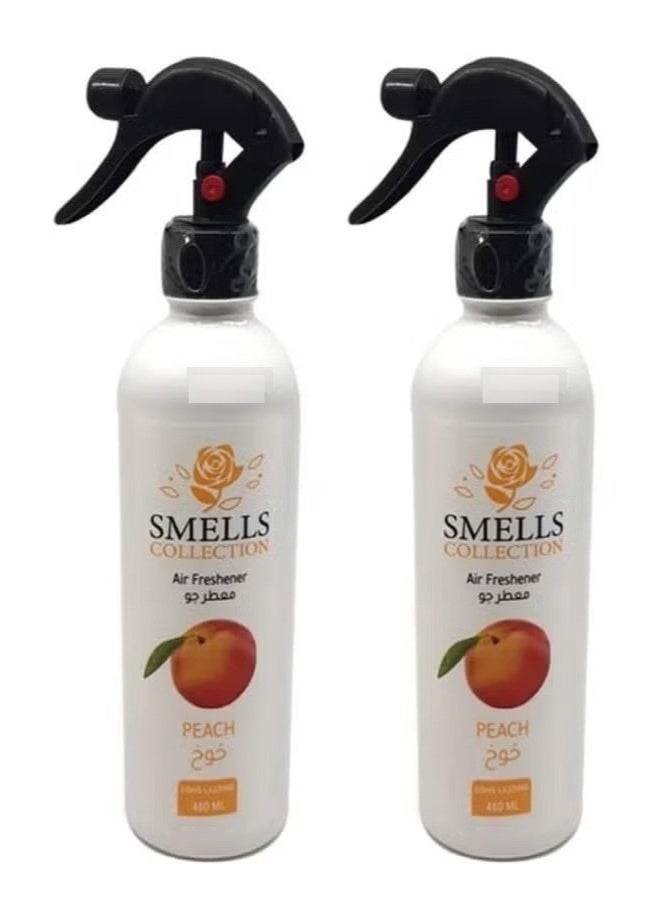 SMELLS COLLECTION 2Pcs Smells Collection Air Freshener Peach 460Ml - Image 1